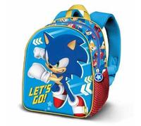 Sonic - Mochila Preescolar 3D Elite - Let's Go