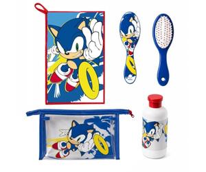Sonic Neceser Viaje Infantil Azul Sega Oficial 23cm
