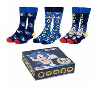 Sonic Calcetines, Multicolor, 40-46 Unisex Adulto
