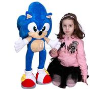 Sonic Peluche Gigante 80Cm The Hedgehog Original Azul Para Niños 0+