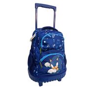 Sonic Prime El Erizo Grande Mochila Con Ruedas Trolley 30 Litros Niños Escuela