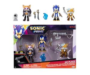 Sonic Prime - Multipack de 5 Figuras de 6 cm - Figuras Articuladas - Juguete Niños 3 Años +