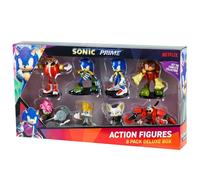 Sonic Prime Toys, 8 Figures Including 2 Rare Hiden Characters, Deluxe Box, Series 1, Randomly Selected, Collect All 16!