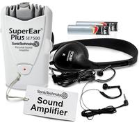 Sonic SuperEar Plus SE7500 amplificador de sonido personal con el caso, Auriculares y Discreet auriculares