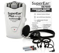 Sonic SuperEar Plus SE7500 amplificador de sonido personal con el caso, Auriculares y Discreet auriculares