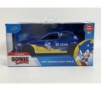 Sonic The Hedgehog 1997 Honda Civic Tipo R 1:32 Jada 253252055 35482