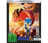Sonic the Hedgehog 2 - Limited Steelbook mit durchsichtigem O-Ring [4K Ultra HD] + [Blu-ray]