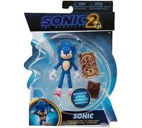 Sonic The Hedgehog 2 Movie 41495 - Figura articulada de 10 cm - Personaje Sonic + Accesorios para tarjetas