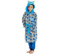 Sonic the Hedgehog Albornoz para niños con estampado sónico (estampado sónico, 5-6 años)