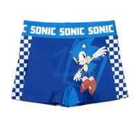 Sonic The Hedgehog Bañador para Niño, Sonic Knuckles y Tails Shorts de Baño Boxer, Bañador de Natación Infantil, Talla 10 Años