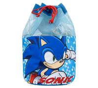 Sonic The Hedgehog Bolsa de Natación Niños | Mochila Sonic para Niños | Talla Única | Azul