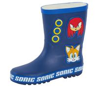Sonic The Hedgehog Botas de agua de goma para niños, botas de agua para lluvia y nieve, multicolor, 30 EU