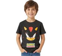Sonic The Hedgehog Camiseta Niño Manga Corta, 5-12 Años, 100% Algodón, Camisetas Chico Ropa de Verano, Regalos para Niños (7-8 Años, Gris Shadow)