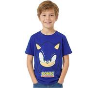 Sonic The Hedgehog Camiseta Niño Manga Corta, 5-12 Años, 100% Algodón, Camisetas Chico Ropa de Verano, Regalos para Niños (5-6 Años, Azul Sonic)