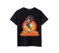 Sonic The Hedgehog Camiseta para niños | Camiseta gráfica de Manga Corta Shadow The Hedgehog | Top Gaming Negro de Manga Corta y Cuello Redondo | Regalo de Ropa de artículos de Juegos clásicos