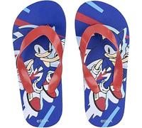 Sonic The Hedgehog Chanclas para Niños, Clásicas y Ligeras, Diseño Sonic el Erizo, Sandalias de Verano Multicolor, Talla EU 28/29