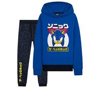 Sonic The Hedgehog Chandal Niño - Conjunto Sudadera y Pantalon Chandal para Niños (Azul, 7-8 años)