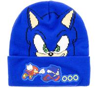 Sonic The Hedgehog Character Youth - Gorro con puños, color azul