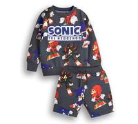 Sonic The Hedgehog Conjunto de sudadera y pantalones cortos para niños | Suéter con estampado gráfico y pantalones a juego para niños | Conjunto de ropa de Shadow Knuckles para jugadores