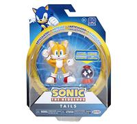 SONIC THE HEDGEHOG Figura de acción Modern Tails de 4 Pulgadas con Accesorio de Caja de artículos invencible