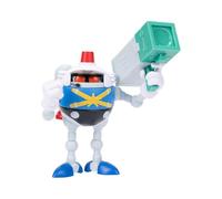 Sonic the Hedgehog Figura de acción pesada Eggrobo de 4 pulgadas con accesorio Blaster. A partir de 3 años (con licencia oficial de Sega)
