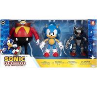 Sonic Cycles - Multipack de figuras 10 cm: Sonic, Doctor Eggman, Mecha Sonic - Juguete 3+