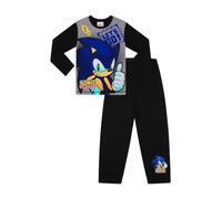 SONIC THE HEDGEHOG Let's Go - Pijama largo para niños, gris, 8-9 años