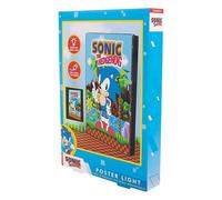 Sonic the hedgehog - luz para pósteres, alimentada por usb con cable