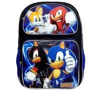 Sonic The Hedgehog Mochila grande llena de energía #SH57787, Negro -, L, Mochila