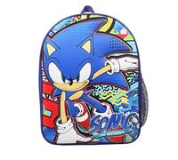 SONIC THE HEDGEHOG Mochila para niños, mochila azul para guardería o escuela, viajes, bolsa de libros deportivos, regalos sónicos para niños