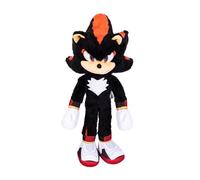 Sonic The Hedgehog Peluche Deluxe Shadow Sonic 3 de la película Sonic 33 cm de Jakks Pacific, Producto Oficial, Ideal para coleccionistas y niños, Material Suave, Ojos acrílicos, a Partir de 3 años