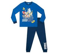 Sonic The Hedgehog Pijama | Pijama Niño Invierno | Juguetes Pijamas Niños | Azul 12-13 años