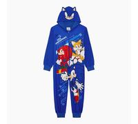 Sonic The Hedgehog, Pijama todo en uno con capucha para niños o niñas, de 4 a 14 años, Sonic, 11-12 años
