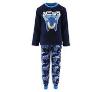Sonic The Hedgehog Pijamas para Niño, Camiseta y Pantalon Largo Conjunto 2 Piezas para Niño, Diseño Sonic el Erizo Pijama Polar Suave, Regalo Niños (FR/ES, Edad, 3 años, Regular, Azul)