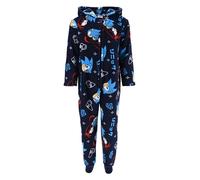 Sonic The Hedgehog Pijamas para Niño, Pijama de Una Pieza para Niño, Sonic Pijama Polar Suave, Talla 10 Años
