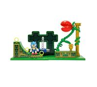 Sonic The Hedgehog - Playset Zona de Carreras de los Vieojuegos de Sonic - Figura de acción Sonic de 6 cm de Altura - Juguete Niños 3 Años +