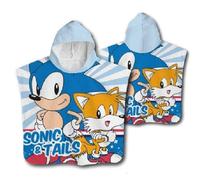 Sonic The Hedgehog Poncho Baño Niños Poncho Con Capucha 50 x 100cm