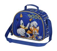 Sonic The Hedgehog - SEGA, Bolsa Portamerienda 3D, 25.5 x 20 cm, Azul Tails