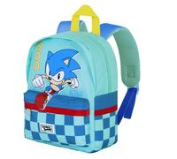 Sonic The Hedgehog - SEGA Faster-Mochila Preescolar Joy, Azul, 22 x 27 cm, Capacidad 5 L