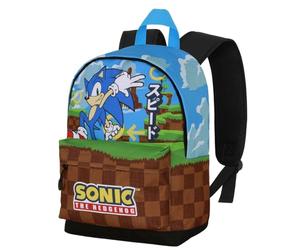 Sonic The Hedgehog - SEGA Greenhill-Mochila Pequeña HS FAN, Multicolor, 25 x 35 cm, Capacidad 12 L