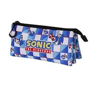 Karactermania – Portatodo Sonic The Hedgehog Sega-Sonic Blue Lay Triple FAN 2.0 Azul 23 x 11 cm