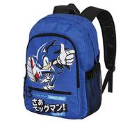 Sonic The Hedgehog - SEGA Sega-Sonic On the Run-Mochila Fight FAN 2.0, Azul, 31 x 44 cm, Capacidad 24 L