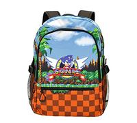 Sonic The Hedgehog - SEGA Sega-Sonic Play-Mochila Fight HS FAN, Marrón, 31 x 44 cm, Capacidad 24 L