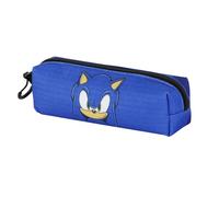 Sonic The Hedgehog - Sega Sega-Sonic Sight-Estuche Portatodo Cuadrado Fan 2.2, Azul, 22 x 9 cm