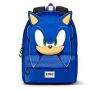 Sonic The Hedgehog - SEGA Sega-Sonic Sight-Mochila Pequeña HS Heady Fan, Azul, 23 x 34 cm, Capacidad 10 L