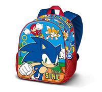 Sonic The Hedgehog - SEGA Sega-Sonic Team-Mochila Basic, Azul, 31 x 39 cm, Capacidad 18.2 L