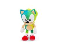 Sonic The Hedgehog Sonic - Peluche original con licencia (80 cm y modelos Sonic Rainbow 28-30 cm (7 edición a elegir) (verde/turquesa)