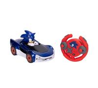 Sonic The Hedgehog Speed Star Lightning Drifting RC con Licencia Oficial de Jakks Pacific - Coches a Distancia con Ruedas Luminosas, Juego Interactivo con Mando a Distancia Rojo con Pilas Incluido