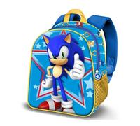 Sonic The Hedgehog Star-Elite 3D Mochila, Azul, 25 x 30 cm, Capacidad 7 L