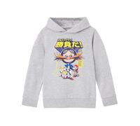 Sonic The Hedgehog Sudadera con Capucha para niños | Sudadera con Capucha gráfica Let's Roll en Gris | Dr. Eggman Knuckles Tails Sudadera Regalo de mercancía de Jumper de Juego Retro japonés